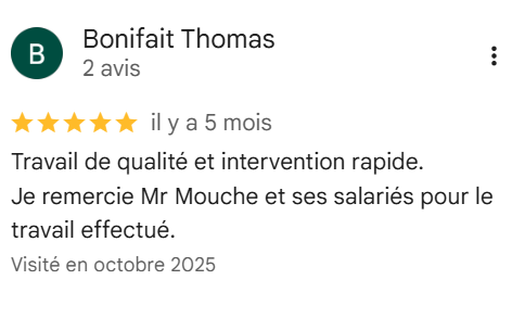 Avis Google - Bonifait Thomas